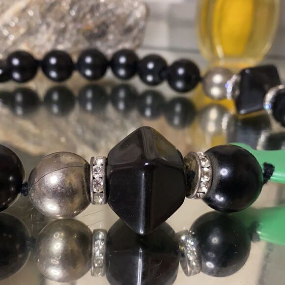 RARE VTG MILANO ZE CO LUCITE Statement Necklace - Picture 4 of 12